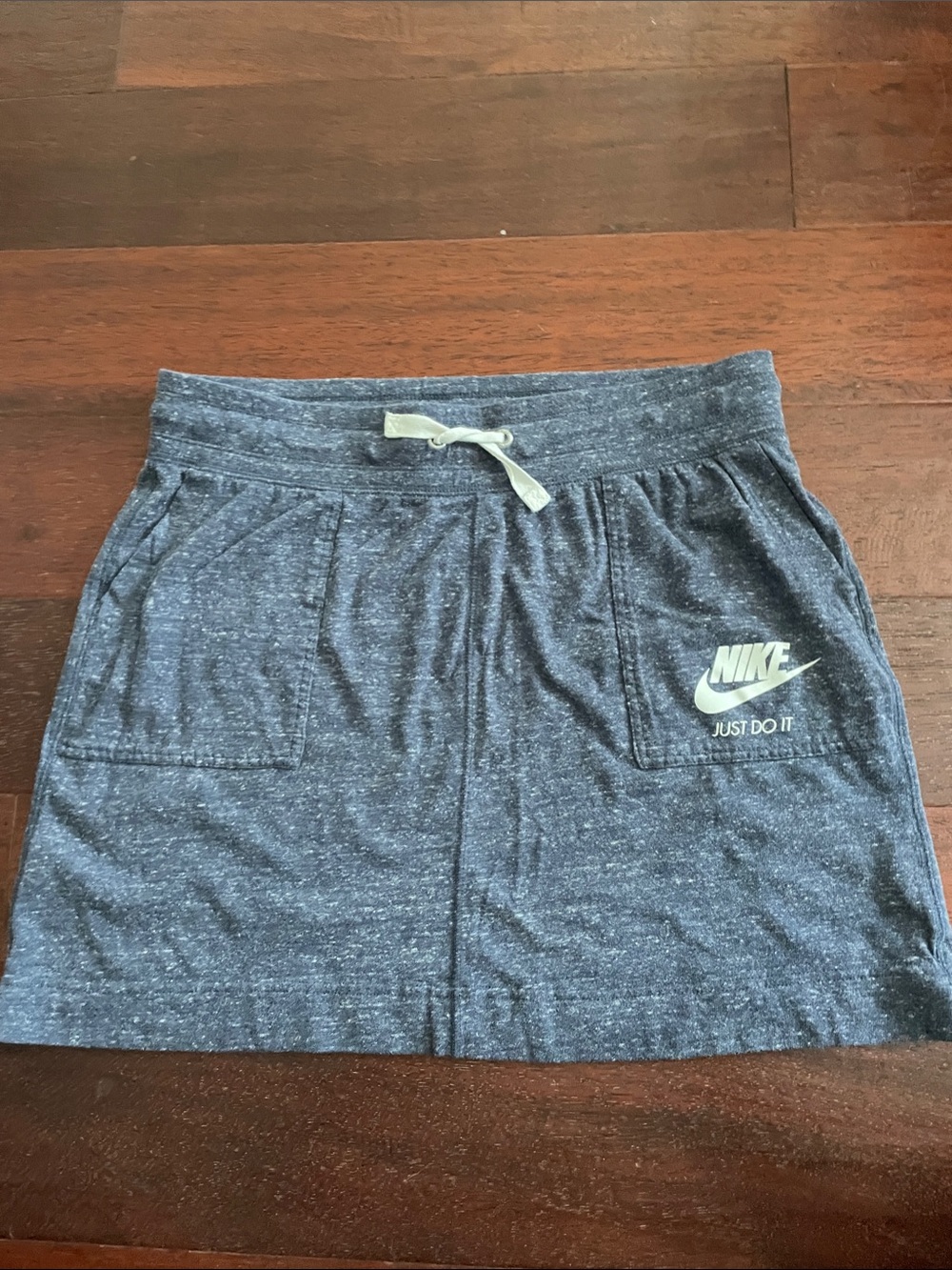 Nike Blue heathered Drawstring Pocket Skirt